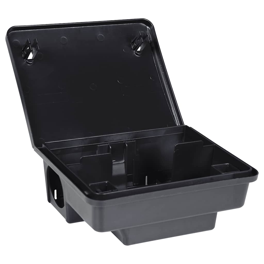 Trappole per Topi 4 pz Nere 23x19x9,5 cm