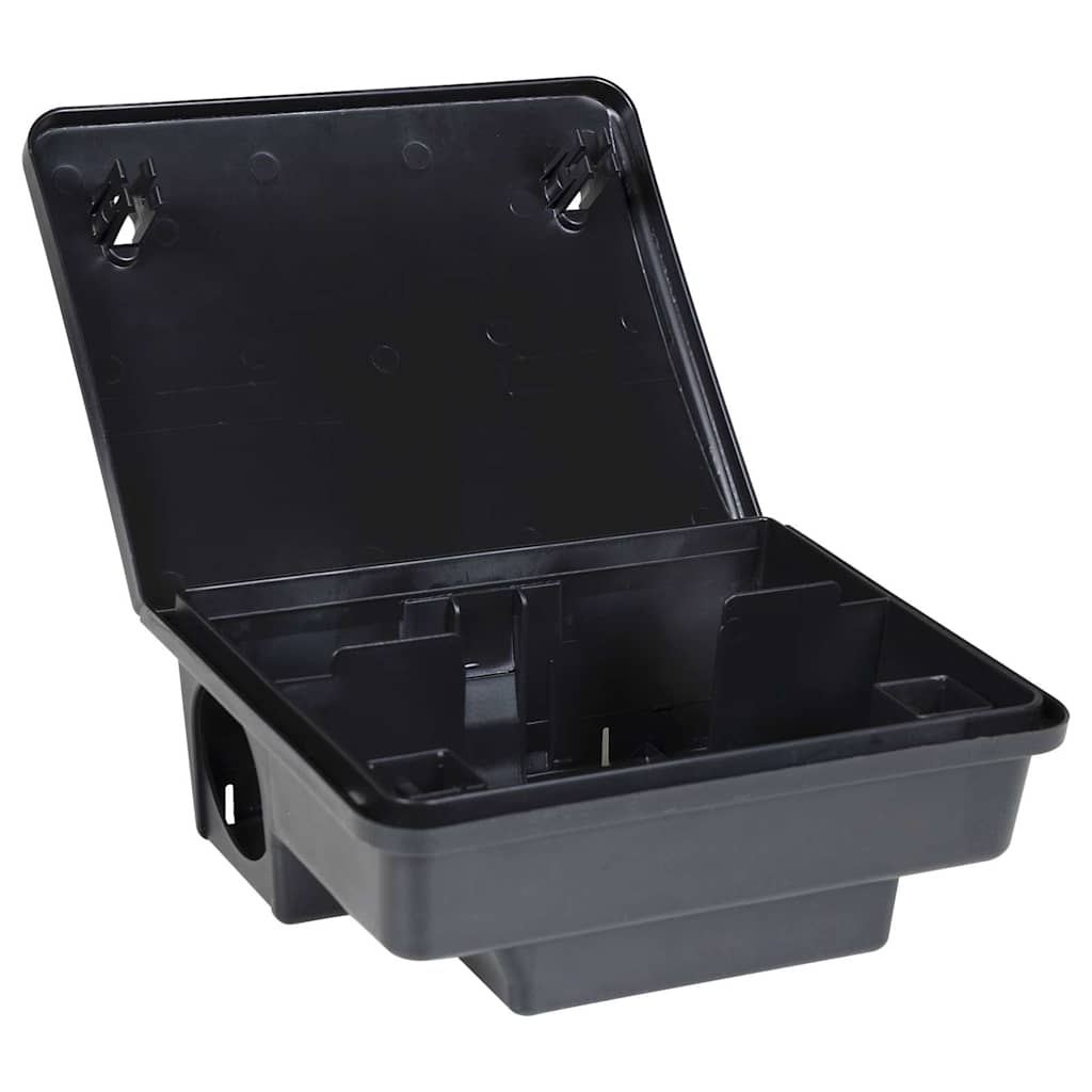 Trappole per Topi 4 pz Nere 23x19x9,5 cm 4106487