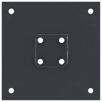 Basi per Pali Quadrati 4 pz 51x51 mm Acciaio Verniciato Polvere 42000020
