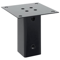 vidaXL Basi per Pali Quadrati 4 pz 71x71 mm Acciaio Verniciato Polvere