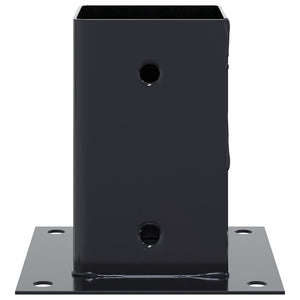 Basi per Pali Quadrati 4 pz 91x91 mm Acciaio Verniciato Polvere 42000028