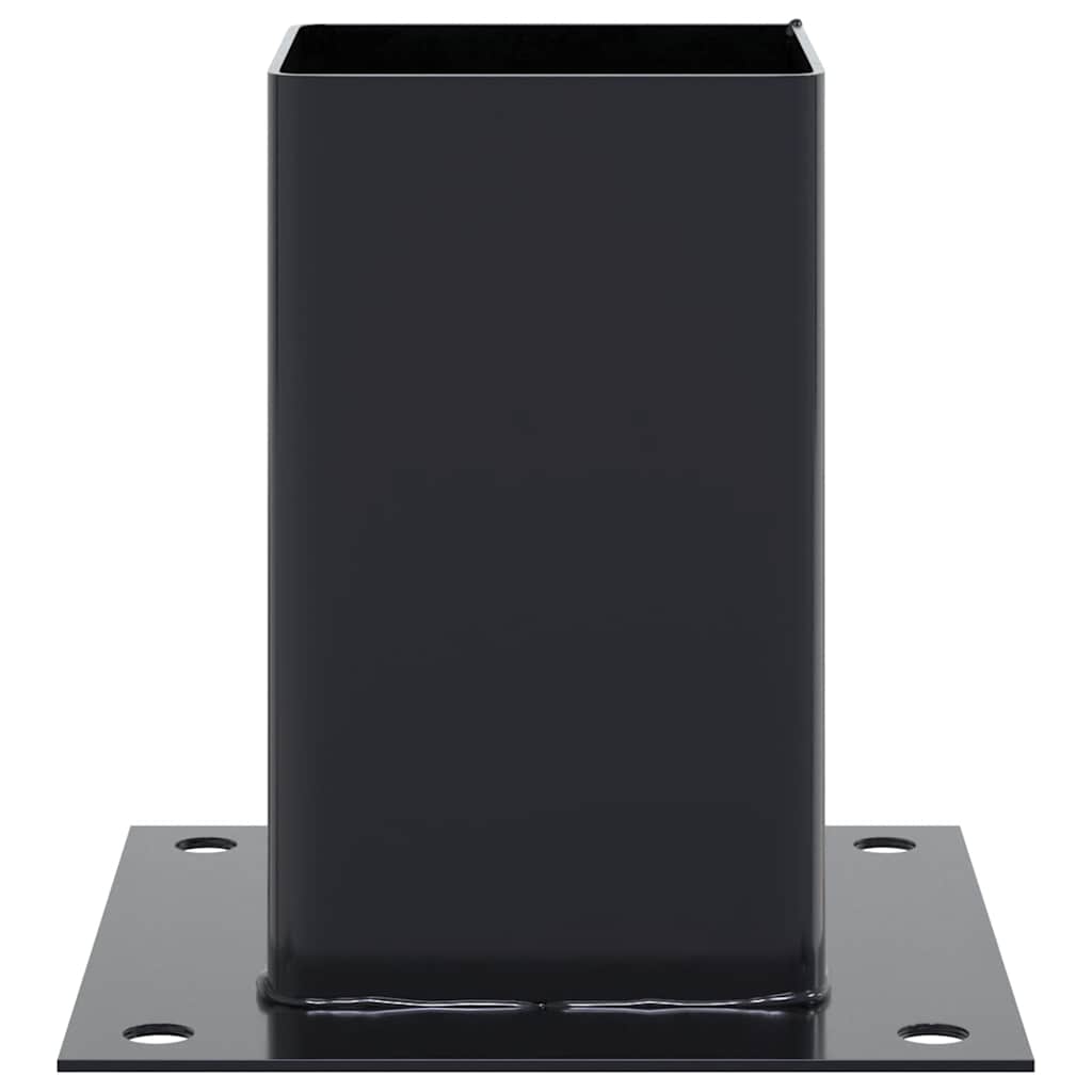 Basi per Pali Quadrati 12 pz 91x91mm Acciaio Verniciato Polvere 42000029