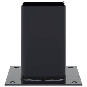 Basi per Pali Quadrati 12 pz 91x91mm Acciaio Verniciato Polvere 42000029