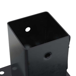 Basi per Pali Quadrati 12 pz 91x91mm Acciaio Verniciato Polvere 42000029