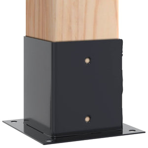 Basi Pali Quadrati 12 pz 101x101 mm Acciaio Verniciato Polvere 42000031