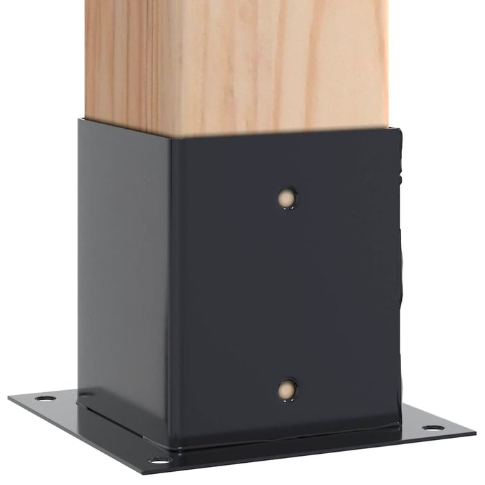 Basi Pali Quadrati 12 pz 101x101 mm Acciaio Verniciato Polvere 42000031