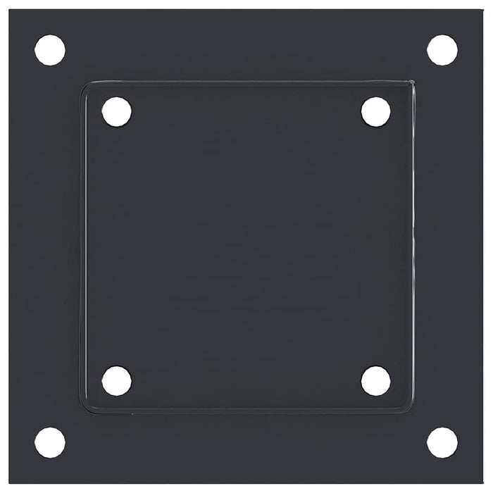 vidaXL Basi Pali Quadrati 12 pz 101x101 mm Acciaio Verniciato Polvere