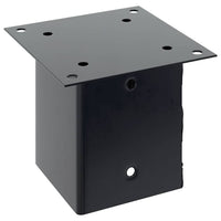 vidaXL Basi per Pali Quadrati 4pz 121x121mm Acciaio Verniciato Polvere