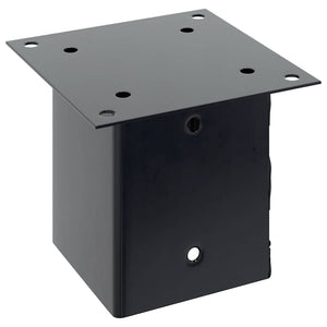 vidaXL Basi per Pali Quadrati 4pz 121x121mm Acciaio Verniciato Polvere