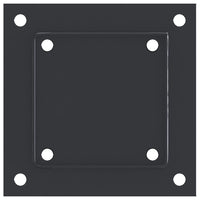vidaXL Basi per Pali Quadrati 4pz 121x121mm Acciaio Verniciato Polvere