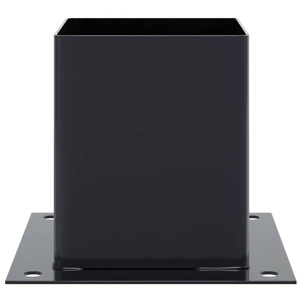vidaXL Basi Pali Quadrati 12 pz 121x121 mm Acciaio Verniciato Polvere