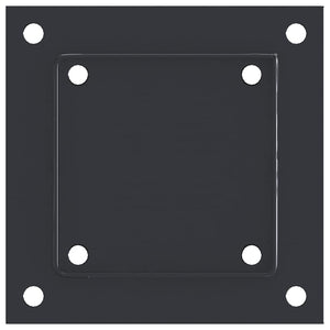 vidaXL Basi Pali Quadrati 12 pz 121x121 mm Acciaio Verniciato Polvere