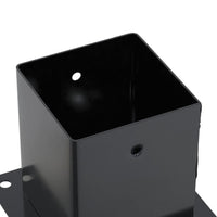 vidaXL Basi Pali Quadrati 12 pz 121x121 mm Acciaio Verniciato Polvere