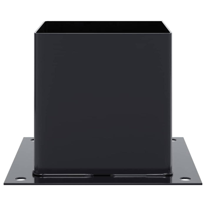 Basi Pali Quadrati 12 pz 141x141 mm Acciaio Verniciato Polvere