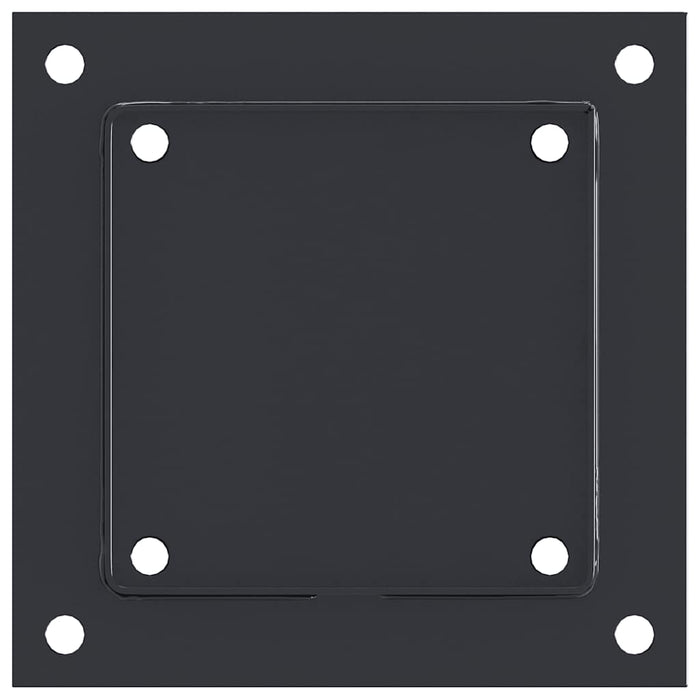 Basi Pali Quadrati 12 pz 141x141 mm Acciaio Verniciato Polvere 42000035