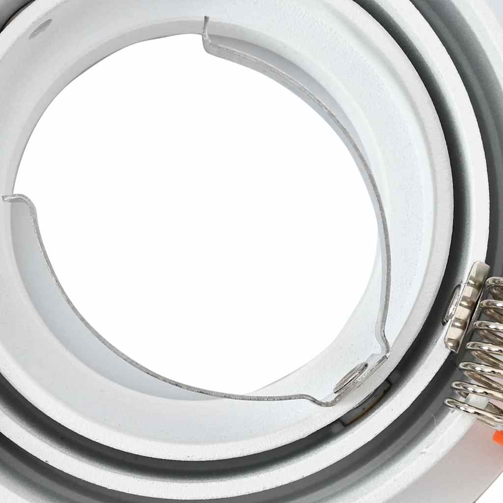 Spotlights con i riflettori 6 pcs Bianco 9 x 9 x cm Alluminio 4108140