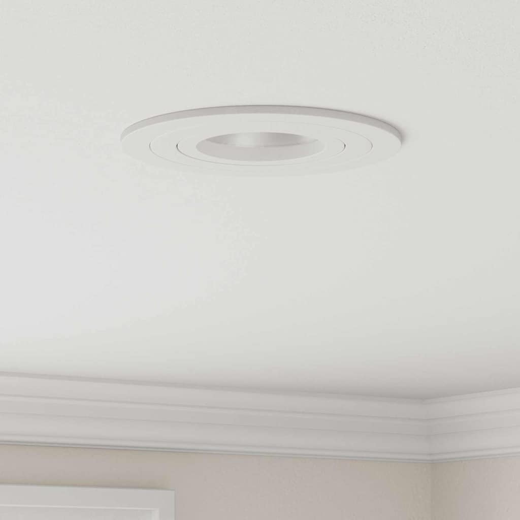 Spotlights con i riflettori 6 pcs Bianco 9 x 9 x cm Alluminio 4108140