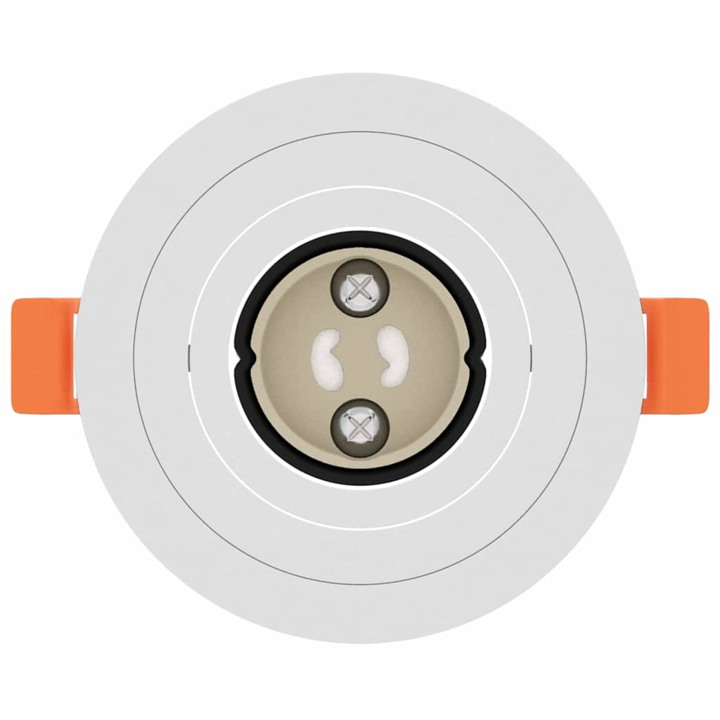 Spotlights con i riflettori 6 pcs Bianco 9 x 9 x cm Alluminio 4108140