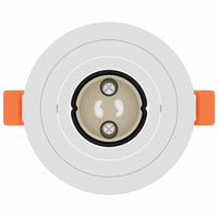 Spotlights con i riflettori 6 pcs Bianco 9 x 9 x cm Alluminio 4108140