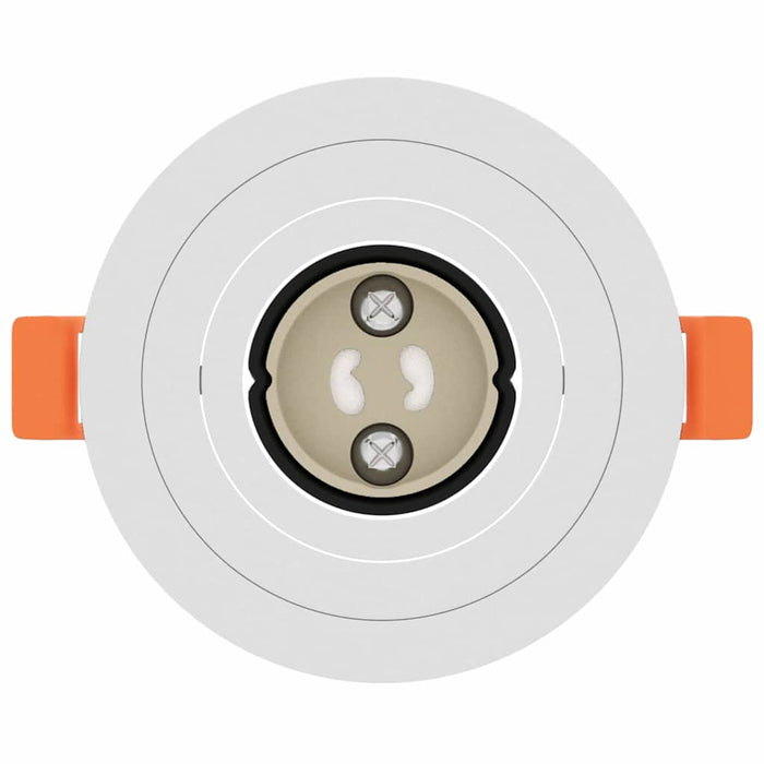 Spotlights con i riflettori 6 pcs Bianco 9 x 9 x cm Alluminio 4108140