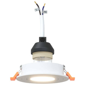 Spotlights con i riflettori 6 pcs Bianco 9 x 9 x cm Alluminio 4108140