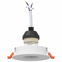 Spotlights con i riflettori 6 pcs Bianco 9 x 9 x cm Alluminio 4108140