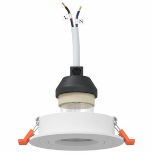 Spotlights con i riflettori 6 pcs Bianco 9 x 9 x cm Alluminio 4108140