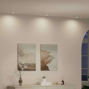 Spotlights con i riflettori 12 pcs Bianco 9 x 9 x cm Alluminio 4108141