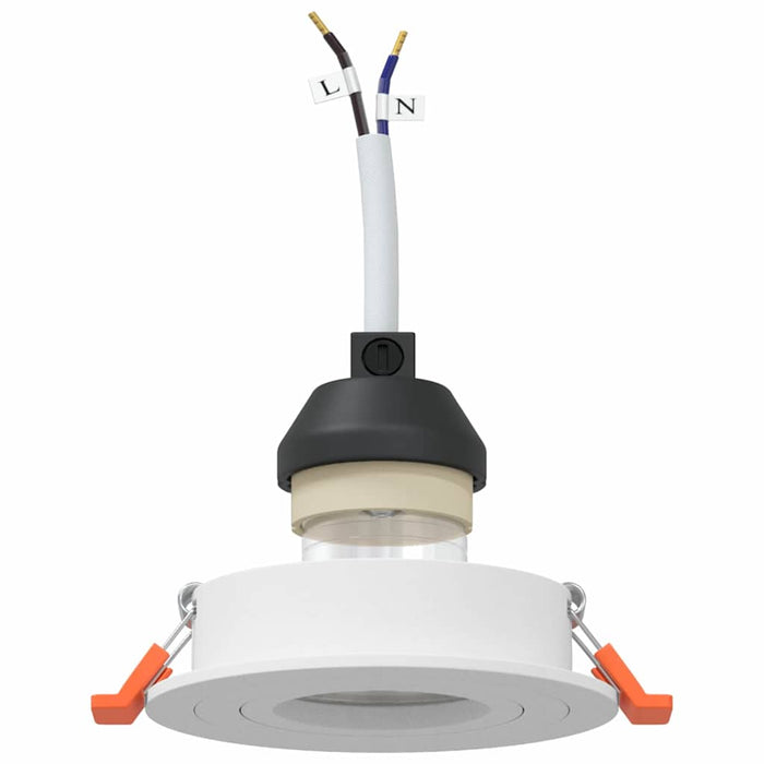 Spotlights con i riflettori 12 pcs Bianco 9 x 9 x cm Alluminio 4108141