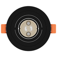 Spotlights con i riflettori 6 pcs Nero 9 x 9 x cm Alluminio 4108143