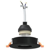 Spotlights con i riflettori 6 pcs Nero 9 x 9 x cm Alluminio 4108143