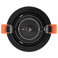 Spotlights con i riflettori 6 pcs Nero 9 x 9 x cm Alluminio 4108143