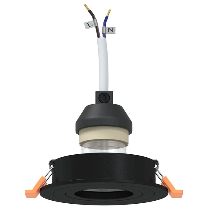 Spotlights con i riflettori 12 pcs Nero 9 x 9 x cm Alluminio 4108144