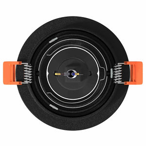 Spotlights con i riflettori 12 pcs Nero 9 x 9 x cm Alluminio 4108144