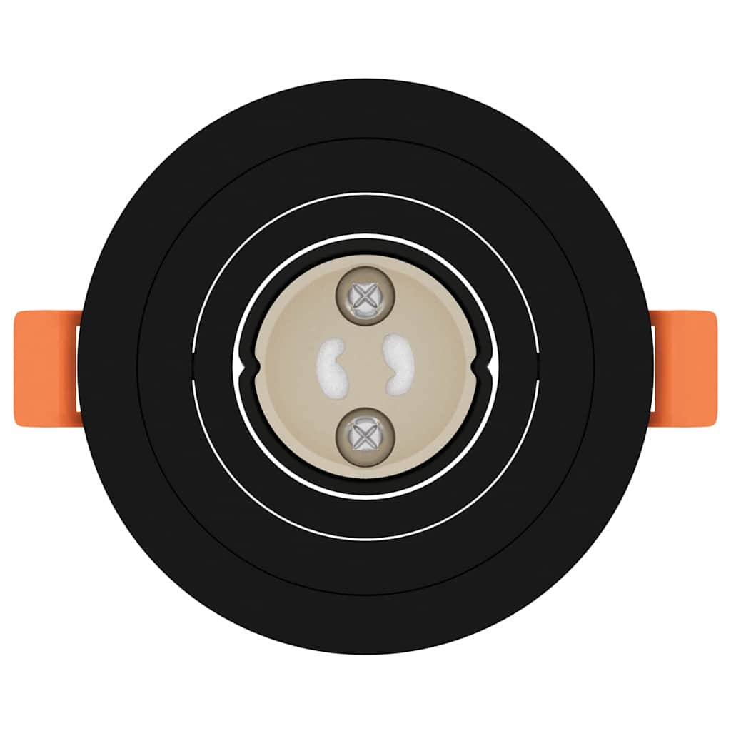 Spotlights con i riflettori 24 pcs Nero 9 x 9 x cm Alluminio 4108145