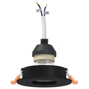 Spotlights con i riflettori 24 pcs Nero 9 x 9 x cm Alluminio 4108145