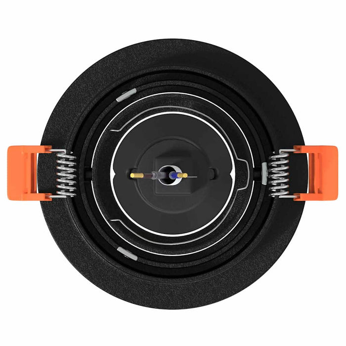 Spotlights con i riflettori 24 pcs Nero 9 x 9 x cm Alluminio 4108145