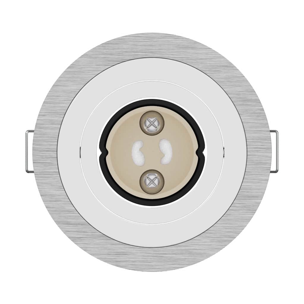 Spotlights con i riflettori 6 pcs Argento 9 x 9 x cm Alluminio 4108146