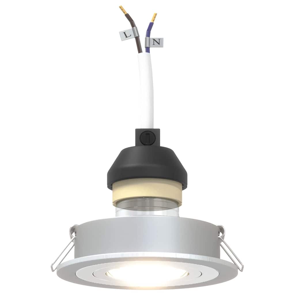 Spotlights con i riflettori 6 pcs Argento 9 x 9 x cm Alluminio 4108146