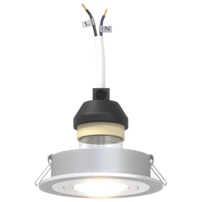 Spotlights con i riflettori 6 pcs Argento 9 x 9 x cm Alluminio 4108146