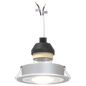 Spotlights con i riflettori 24 pcs Argento 9 x 9 x cm Alluminio 4108148