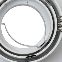 Spotlights con i riflettori 6 pcs Bianco 9 x 9 x cm Alluminio 4108149