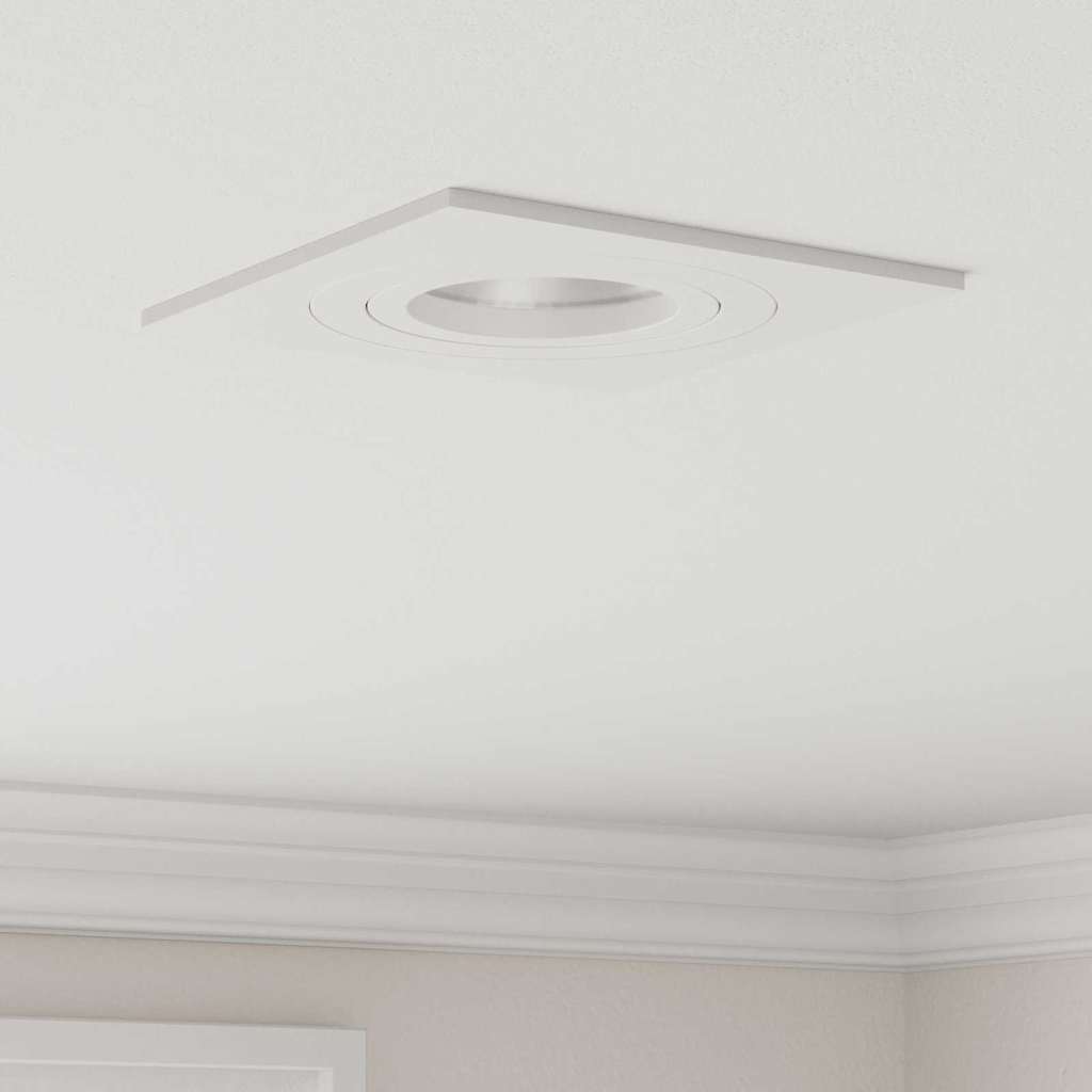 Spotlights con i riflettori 6 pcs Bianco 9 x 9 x cm Alluminio 4108149