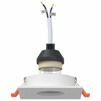 Spotlights con i riflettori 6 pcs Bianco 9 x 9 x cm Alluminio 4108149