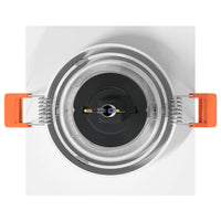 Spotlights con i riflettori 6 pcs Bianco 9 x 9 x cm Alluminio 4108149