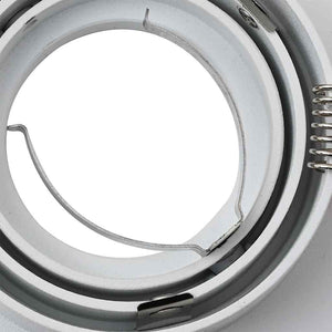 Spotlights con i riflettori 12 pcs Bianco 9 x 9 x cm Alluminio 4108150