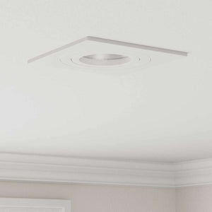 Spotlights con i riflettori 12 pcs Bianco 9 x 9 x cm Alluminio 4108150