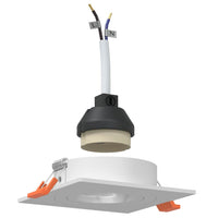 Spotlights con i riflettori 12 pcs Bianco 9 x 9 x cm Alluminio 4108150