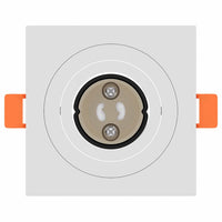 Spotlights con i riflettori 12 pcs Bianco 9 x 9 x cm Alluminio 4108150