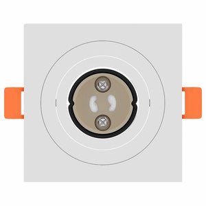 Spotlights con i riflettori 12 pcs Bianco 9 x 9 x cm Alluminio 4108150